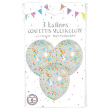 Ballons confettis pas chers multicolore pour décoration