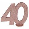 Déco rose gold pour table d'anniversaire 40 ans Déco rose gold pour table d'anniversaire 40 ans
