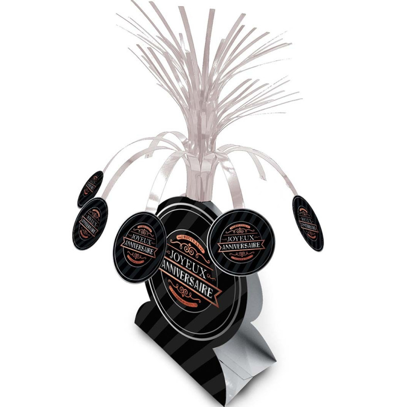 Centre de table pour décoration de table d'anniversaire homme