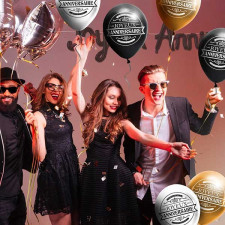 Ballon en latex pour décoration d'anniversaire homme