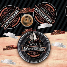 Décoration d'une table d'anniversaire homme