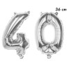 Ballon d'anniversaire âge 40 ans couleur argent pour décoration Ballon d'anniversaire âge 40 ans couleur argent pour décoration