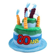 Chapeau 80 ans pour anniversaire
