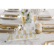 Déco joyeux anniversaire en bois pour table