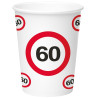 Gobelets en carton pour anniversaire 60 ans