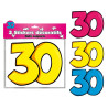 Déco stickers anniversaire 30 ans