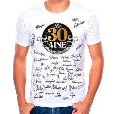 Tee-shirt 30-ans dédicace anniversaire