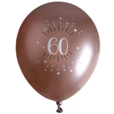 Ballons 60 ans or x6  Déco d'anniversaire