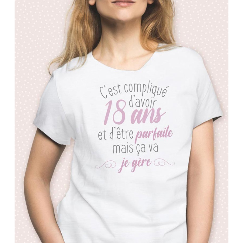 T-Shirt Femme Parfaite Cadeau Personnalisé