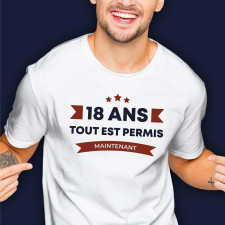 Tee-shirt 18 ans homme