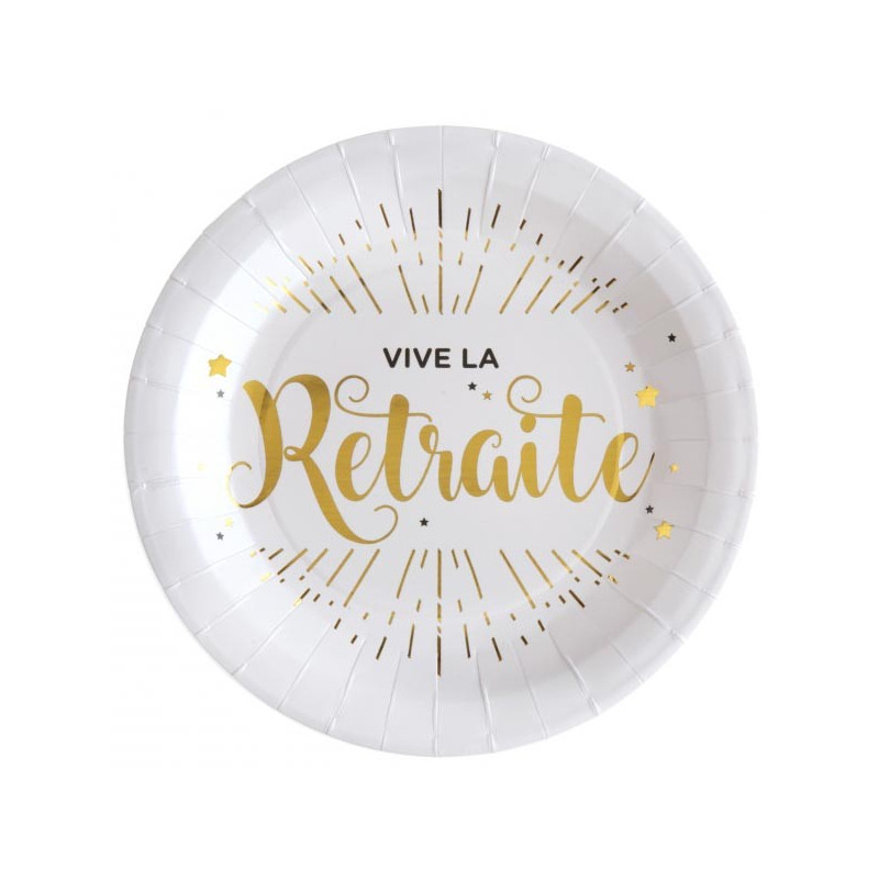 Assiettes en carton retraite