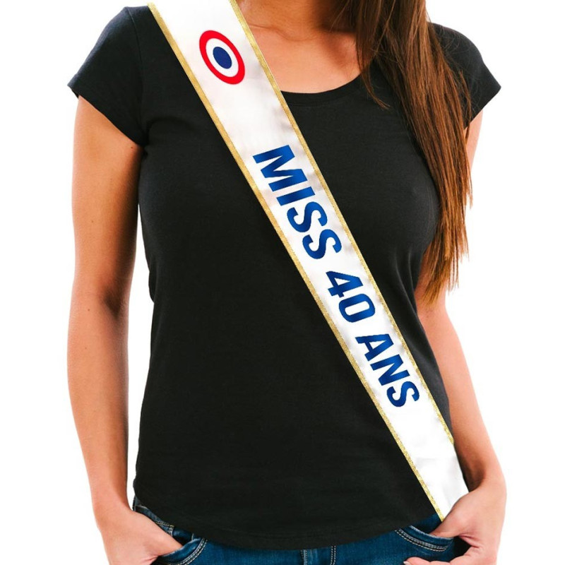 Écharpe miss 40 ans