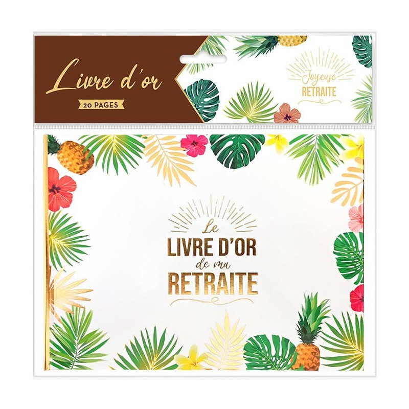 Livre d'or pour départ en retraite