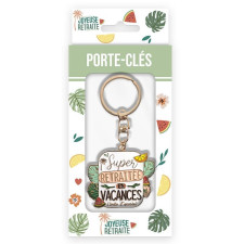 Porte-clés retraitée humoristique