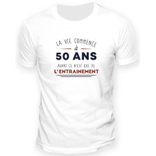 Tee-shirt humoristique anniversaire 50 ans