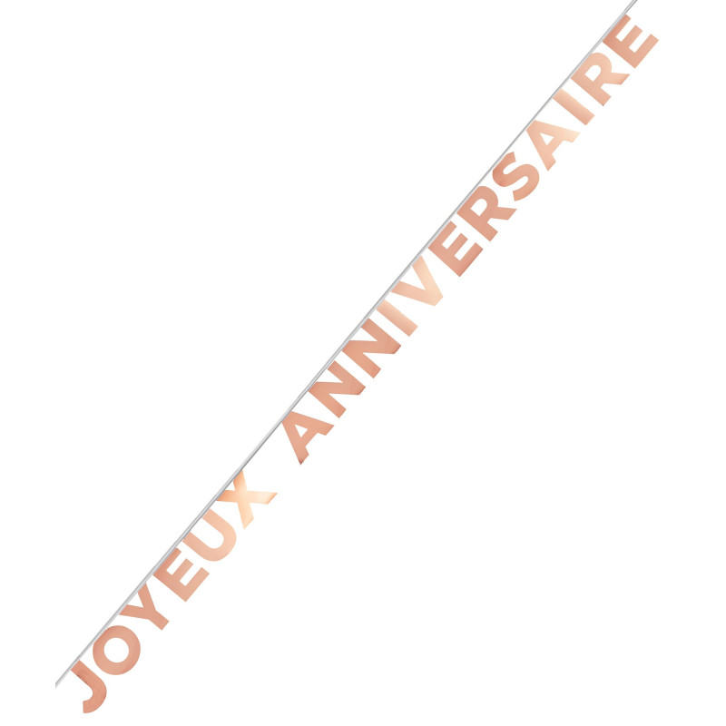 Guirlande joyeux anniversaire rose gold Guirlande joyeux anniversaire rose gold