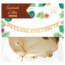 Guirlande retraite or