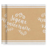 Chemin de table joyeux anniversaire papier kraft