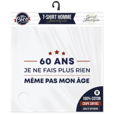 Tee-shirt anniversaire 60 ans homme