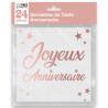 Serviettes anniversaire rose gold Serviettes anniversaire rose gold