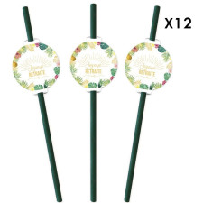 Pailles en carton départ à la retraite