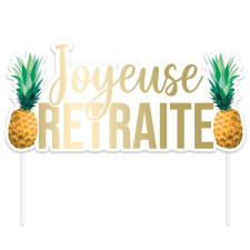 Top joyeuse retraite pour gâteau