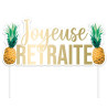 Top joyeuse retraite pour gâteau