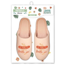 Pantoufle femme retraite