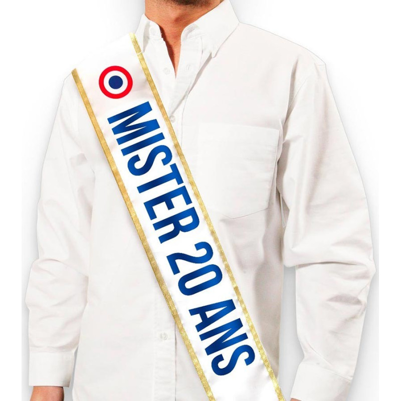 Echarpe mister anniversaire 20 ans