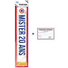 Écharpe 20 ans anniversaire homme