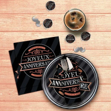 Décoration pour table d'anniversaire homme