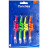 Bougies fluo anniversaire