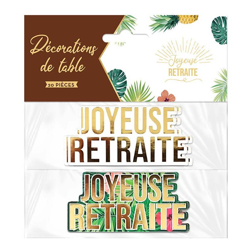 Confettis de table joyeuse retraite pour décoration de table Confettis de table joyeuse retraite pour décoration de table