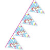 Guirlande avec fanions licorne pour anniversaire