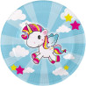 Assiettes licorne pour anniversaire