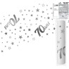 Chemin de table pour anniversaire 70 ans argent Chemin de table pour anniversaire 70 ans argent