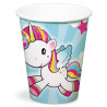 Gobelets licorne pour anniversaire enfant