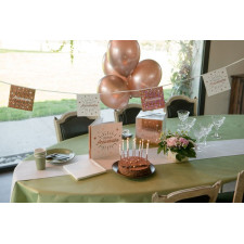 Décoration de salle anniversaire rose gold Décoration de salle anniversaire rose gold