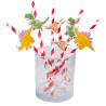 Pailles dinosaure en carton pour anniversaire Pailles dinosaure en carton pour anniversaire