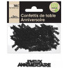 Confettis de table d'anniversaire noirs pour décoration