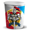 Gobelets en carton thème chevalier Gobelets en carton thème chevalier