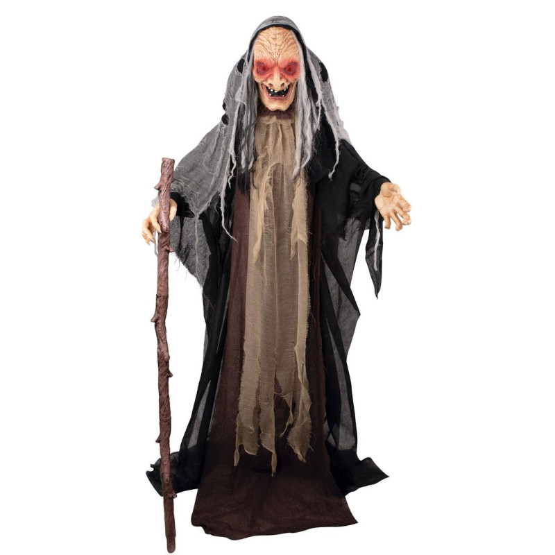 Sorcière géante animée pour Halloween