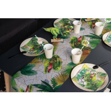 Décoration de table d'anniversaire sur le thème des dinosaures