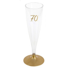 Flûtes à champagne anniversaire 70 ans