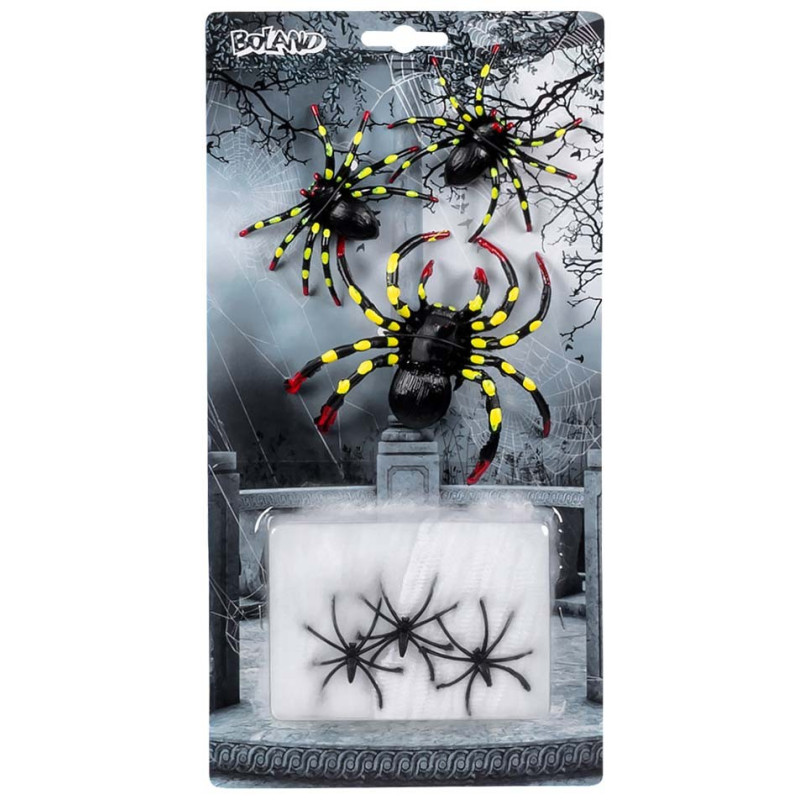 Araignées Halloween avec toile d'araignée Araignées Halloween avec toile d'araignée