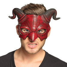 Demi-masque visage diable Halloween