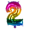 Ballon Alu Chiffre 2 Arc-en-ciel 36 cm gonflage air | Tralala-Fêtes.fr Ballon Alu Chiffre 2 Arc-en-ciel 36 cm gonflage air | Tralala-Fêtes.fr