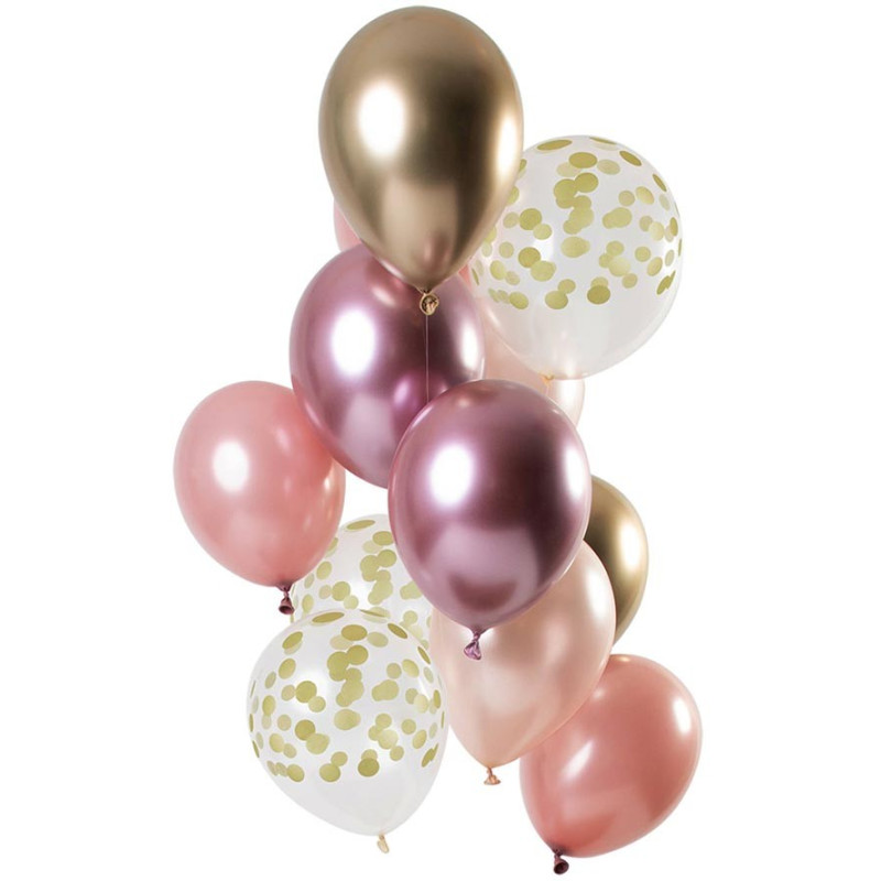 Ballon de baudruche rose 70 : decor anniversaire 70 ans chic