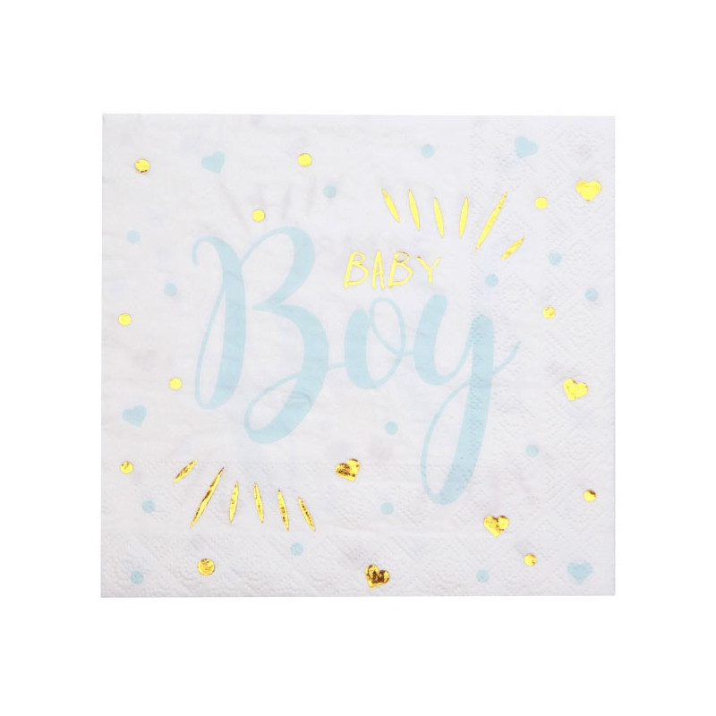 Serviettes baby boy pour baby shower garçon Serviettes baby boy pour baby shower garçon