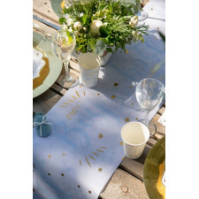 Chemin de table pour décoration baby shower garçon